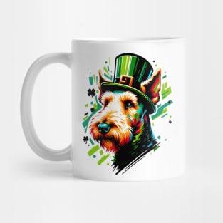 Airedale Terrier Celebrates Saint Patrick's Day Mug